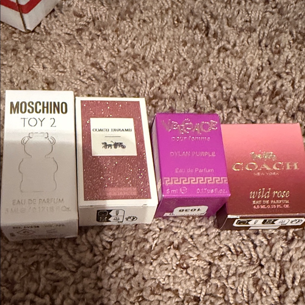 Moschino Toy 2, Versace Dylan Purple, Coach Wild Rose Perfume Set